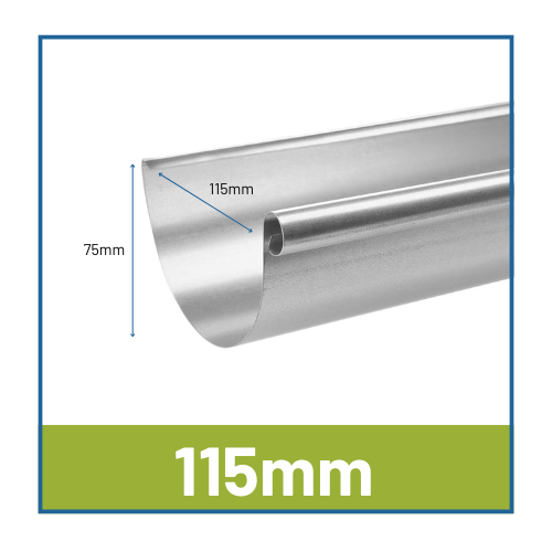 Infinity 115mm Half Round Steel Gutters