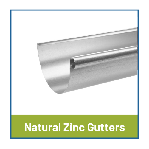 Infinity Natural Zinc Gutters