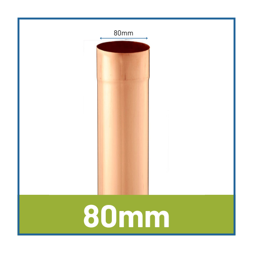 Infinity Copper Downpipes 80mm Round