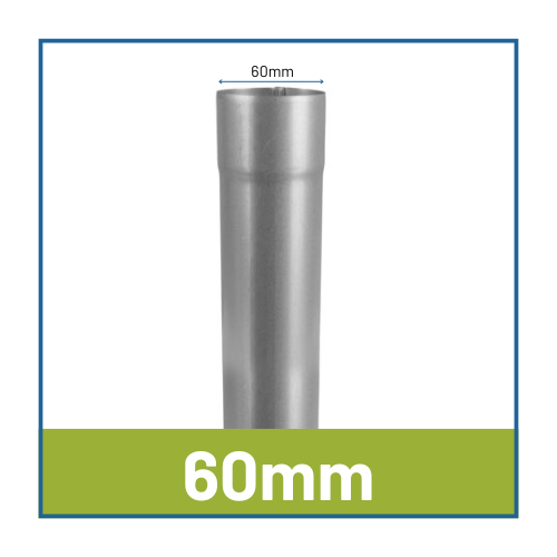 60mm Round Infinity Steel Downpipes