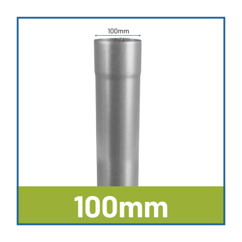 100mm Round Infinity Steel Downpipes