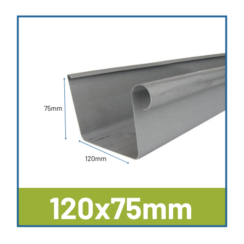 Infinity Quartz Zinc Gutters 120x75mm Box Gutter