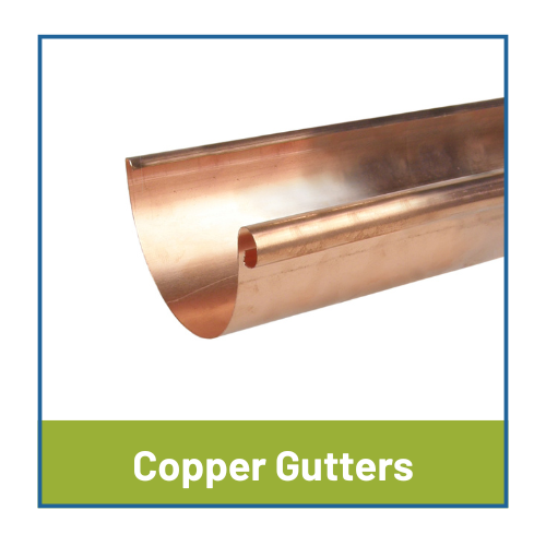 Half-Round Infinity Copper Gutters