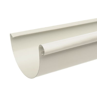 Grey White Infinity Steel Gutters