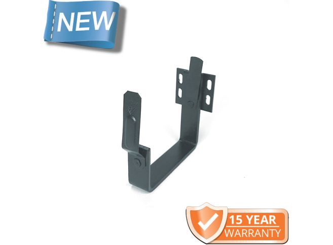 120x75mm Box Profile RAL 7016 Anthracite Grey Coated Galvanised Steel Fascia Gutter Bracket