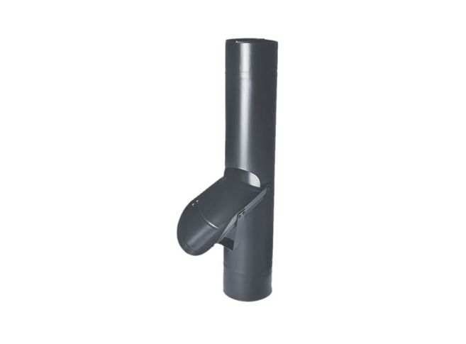 100mm Anthracite Grey Coated Galvanised Steel Access Pipe