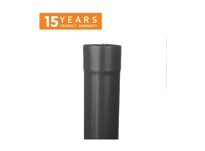 100mm Anthracite Grey Galvanised Steel Downpipe 3m Length - 15 years Product Warranty