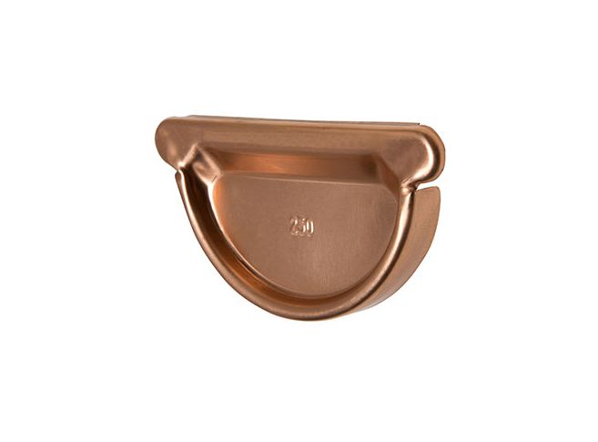 125mm Half Round Copper Gutter Stop End