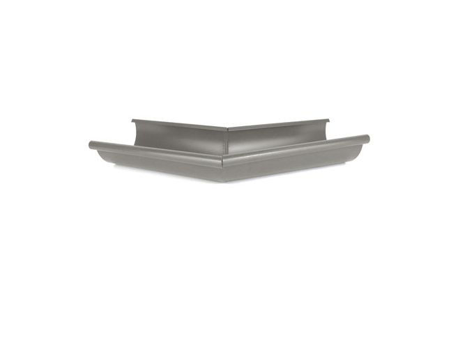 115mm Half Round Dusty Grey Galvanised Steel 135degree External Gutter Angle