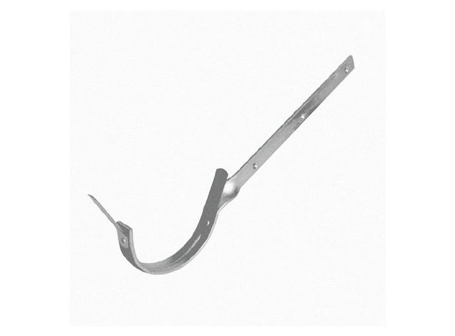 125mm Half Round RAL 9007 'Grey Aluminium' Galvanised Steel Side Fix Rafter Bracket 