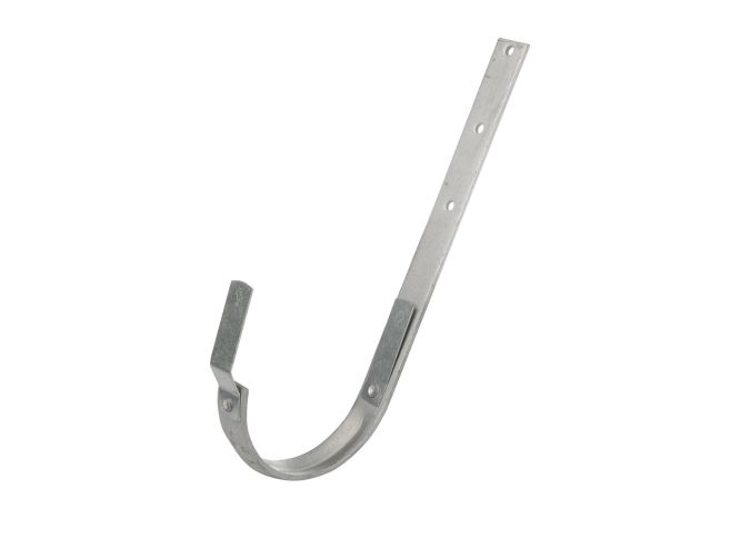 125mm Half Round Galvanised Steel Top Fix Rafter Bracket (Bend On Site)