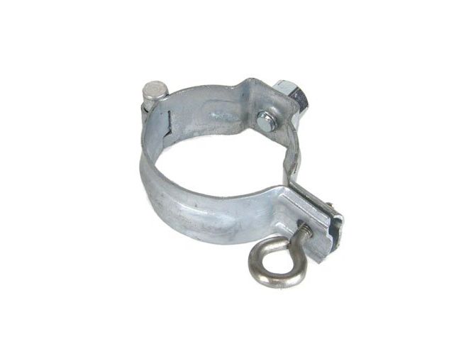 60mm Galvanised Steel Downpipe Bracket with M10 Boss - for use with M10 Screw (not included)