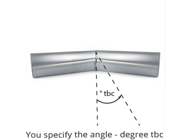 150mm Half Round Galvanised Steel degree 'to be confirmed' Internal Gutter Angle