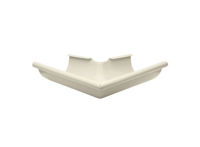 115mm Half Round Grey White Galvanised Steel 90 degree External Gutter Angle 