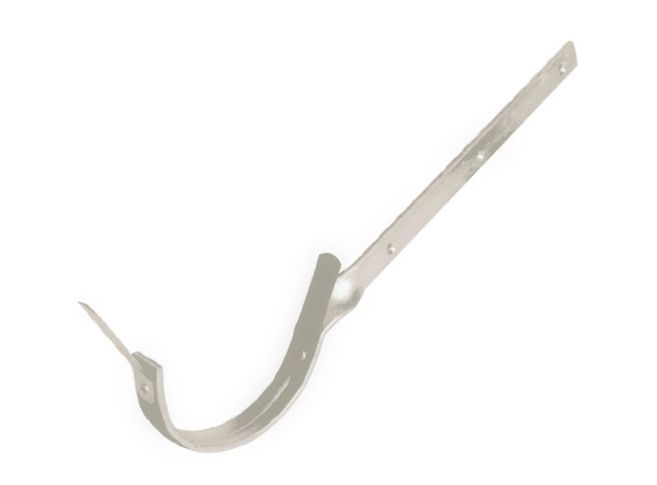 115mm Half Round Grey White Galvanised Steel Side Fix Rafter Bracket 