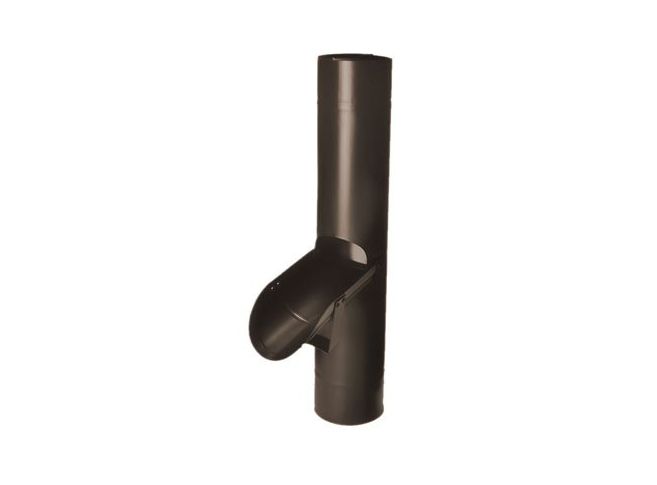 80mm Sepia Brown Coated Galvanised Steel Access Pipe