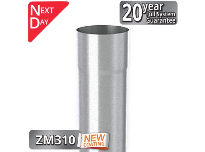 80mm Infinity ZM Downpipe 3m Length from Rainclear Systems with a 20year full system guarantee and next day delivery