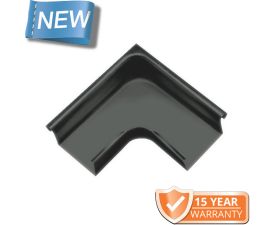 120x75mm Box Profile RAL 7016 Anthracite Grey Coated Galvanised Steel 90degree External Gutter Angle