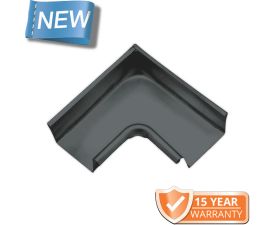 120x75mm Box Profile RAL 7016 Anthracite Grey Coated Galvanised Steel 90degree Internal Gutter Angle