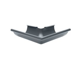 115mm Half Round Anthracite Grey Galvanised Steel 90degree External Gutter Angle