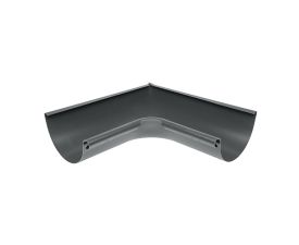 150mm Anthracite Steel Half Round 90° Internal Angle