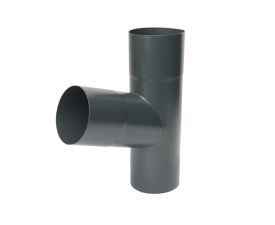 100mm Anthracite Steel D/Pipe 72 Branch