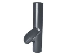 100mm Anthracite Grey Coated Galvanised Steel Access Pipe