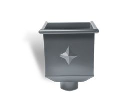 80mm Anthracite Steel Box Hopper Head