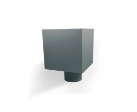 100mm Anthracite PLAIN Hopper Head