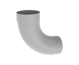 100mm Grey Aluminium Colordur Steel Round 90 Degree Downpipe Bend