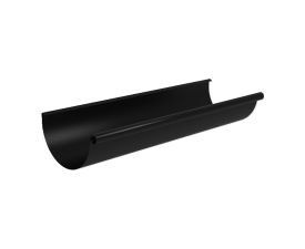 150mm Black Colordur Steel 3m Half Round Gutter Length 