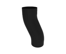 80mm Black Colordur Steel Round Downpipe 60mm Offset 