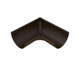 125mm Brown Colordur Steel Half Round 90° Angle