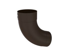 100mm Brown Colordur Steel Round 70 Degree Downpipe Bend 