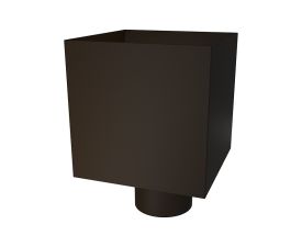 80mm Brown Colordur Steel Plain Hopper