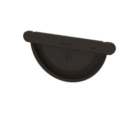 125mm Brown Colordur Steel Half Round Push Fit Stopend