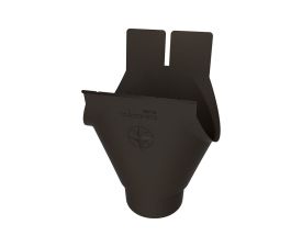 125mm Brown Colordur Steel HR 80mm Wrap Around Outlet