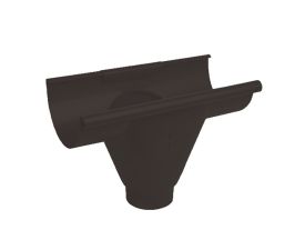 125mm Brown Colordur Steel Half Round 80mm Pre Fab Outlet