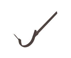 125mm Brown Colordur Steel Half Round Side Fix Rafter Bracket