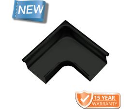 120x75mm Box Profile Black Coated Galvanised Steel 90degree External Gutter Angle
