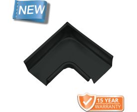 120x75mm Box Profile Black Coated Galvanised Steel 90degree Internal Gutter Angle
