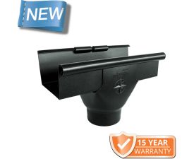 120x75mm Box Profile Black Coated Galvanised Steel 100mm Pre-Fab Outlet