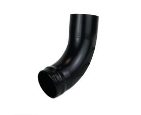60mm Black Galvanised Steel Downpipe Shoe