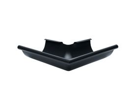 115mm Half Round Black Coated Galvanised Steel 90 degree External Gutter Angle