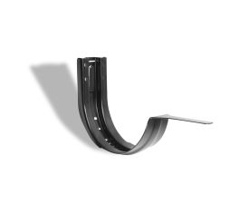 115mm Black Steel Half-Round Fascia Bracket