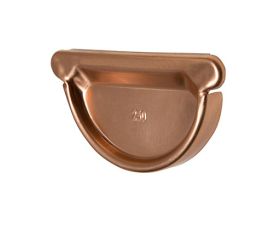 125mm Half Round Copper Gutter Stop End