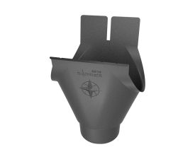 125mm Grey Colordur Steel HR 80mm Wrap Around Outlet 