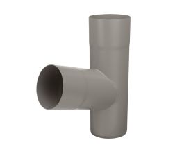 80mm Dusty Grey Steel D/Pipe 72 Branch