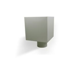 80mm Dusty Grey Steel PLAIN Hopper Head