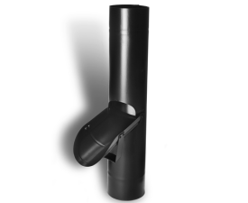 100mm Black Coated Galvanised Steel Access Pipe